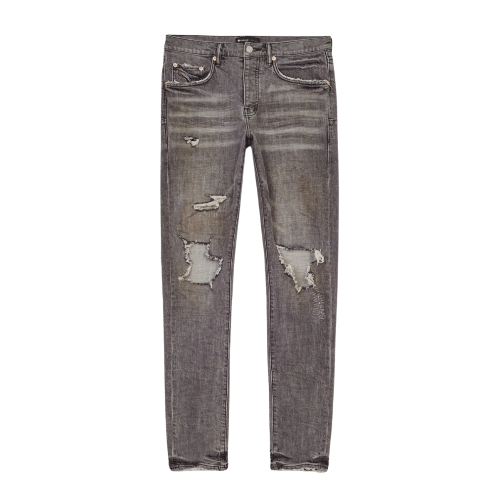 Slim Mid Rise with Straight Leg - Faded Grey