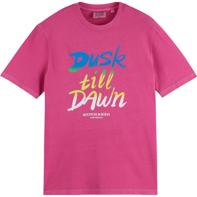 Mens Tee | Dusk Till Dawn Tee - Pink