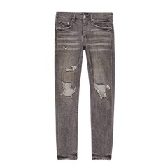 Slim Mid Rise with Straight Leg - Faded Grey