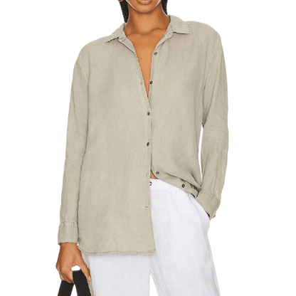 Classic Linen Shirt Beige