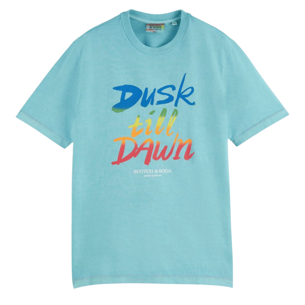 MENS TEE | Dusk till dawn - baby blue