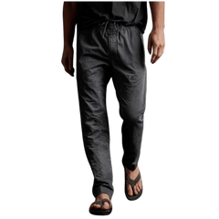 Cotton Linen Cuffed Trouser