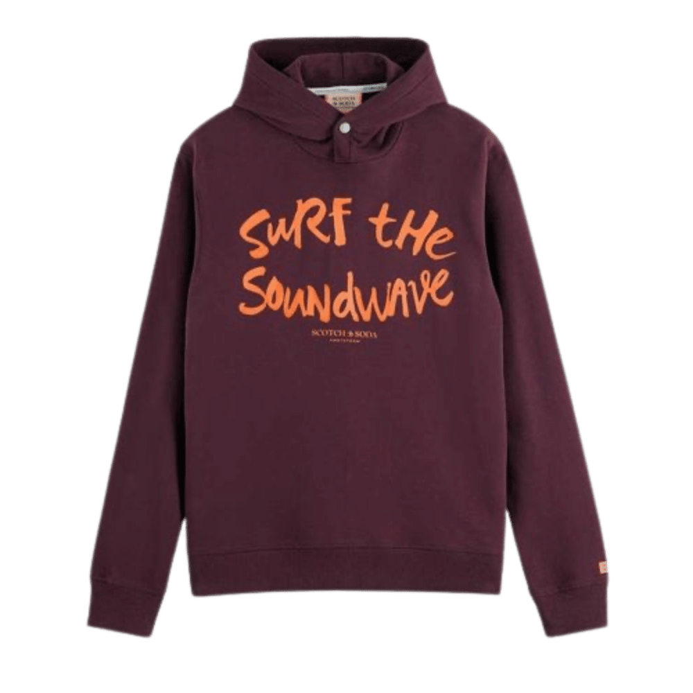 Surf hoodie - eggplants