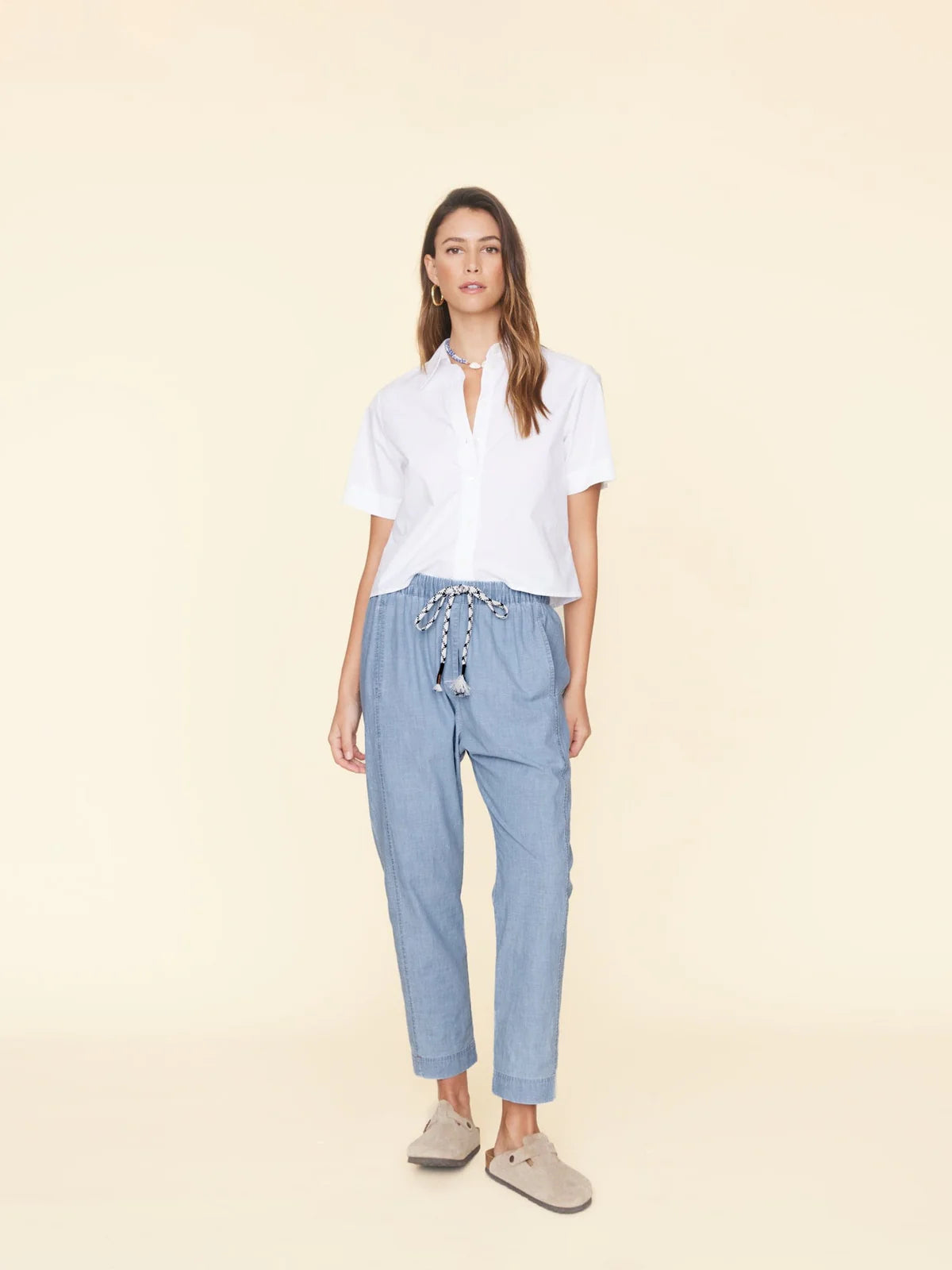 Draper pant - dusty blue