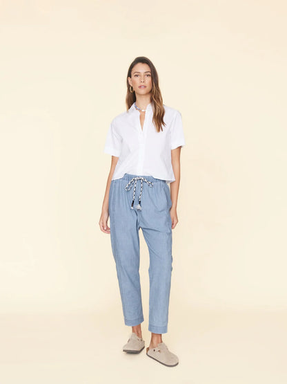 Draper pant - dusty blue