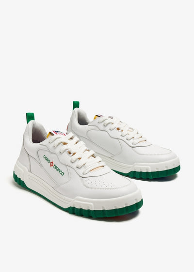 Men’s court white & green sneaker
