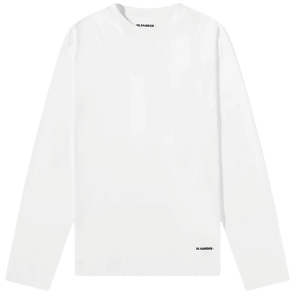 Long sleeve crewneck - white