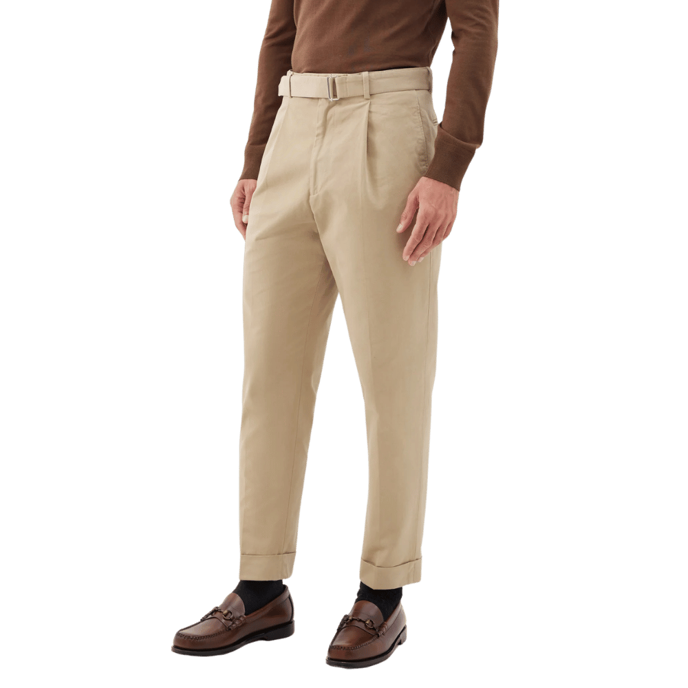 Hugo Twill Slub Pants - BEIGE