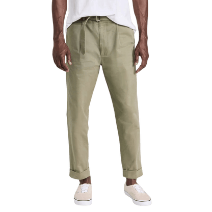 Hugo Twill Slub Pants - olive