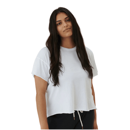 THE CROP TEE - TRUE WHITE