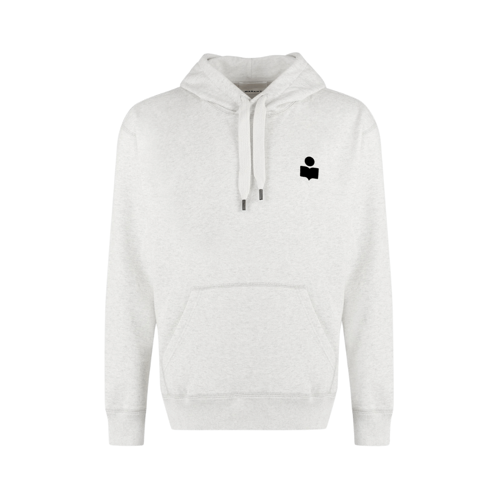 Matte logo print hoodie