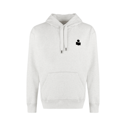 Matte logo print hoodie