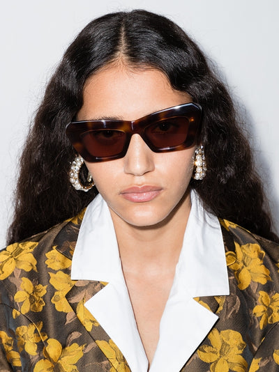 Inflated Cat Eye Sunglasses