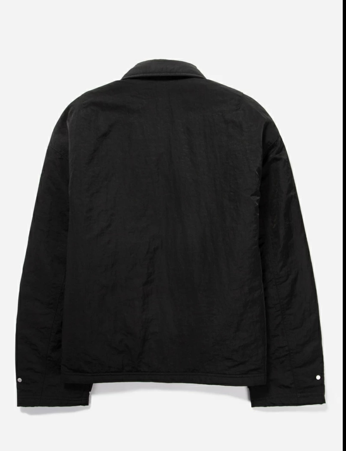 Heavy nylon smart jacket - jet black