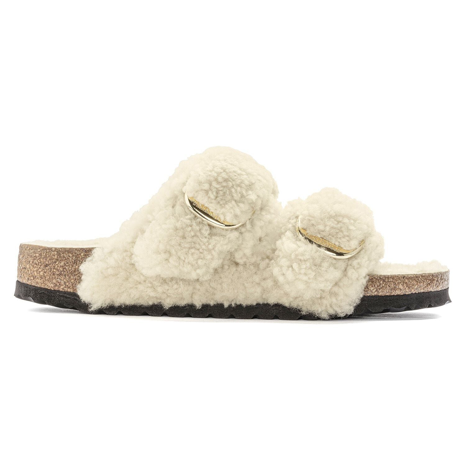 Arizona Big Buckle Shearling Teddy eggshell