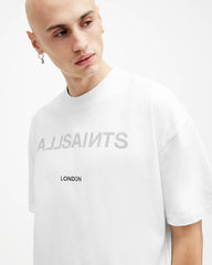 Cutout Oversized Logo Crew Neck T-Shirt