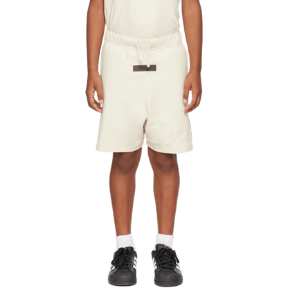 Kids jersey sweatshort - egg shell