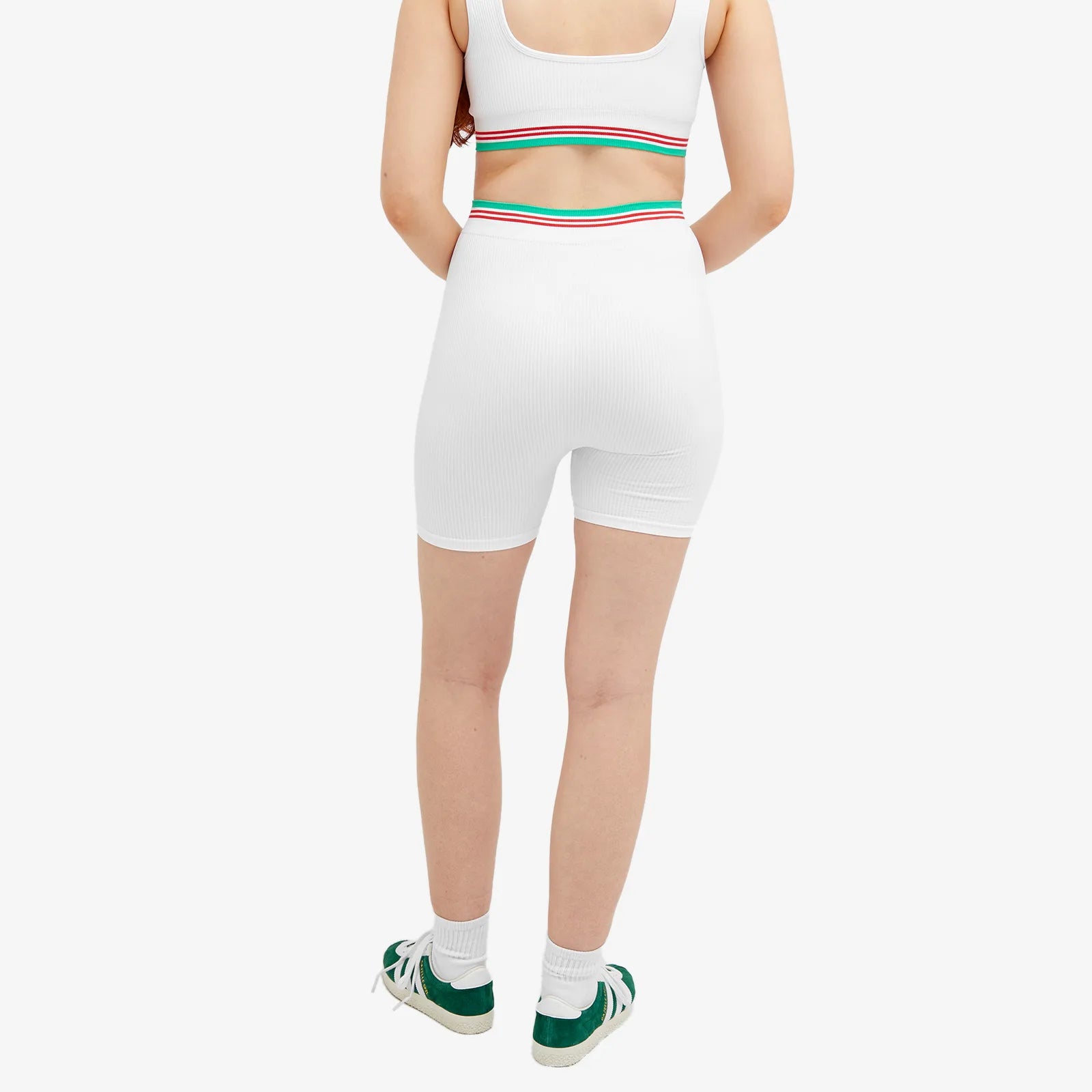 Seamless ribbed cycling short