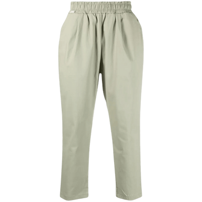 Tapered chino casual trousers - green