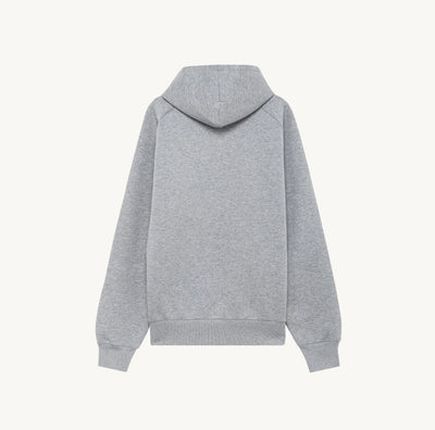 Autry Unisex Hoodie In Gray Mélange Neoprene