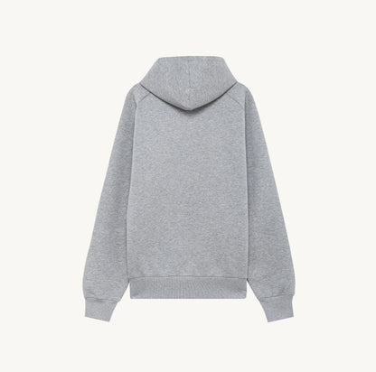 UNISEX HOODIE IN GRAY MÉLANGE NEOPRENE