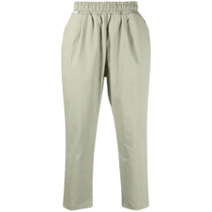 Tapered chino casual trousers - green