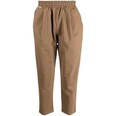 Tapered Chino Casual Trousers - Beige