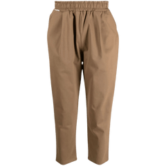 Tapered chino casual trousers - beige