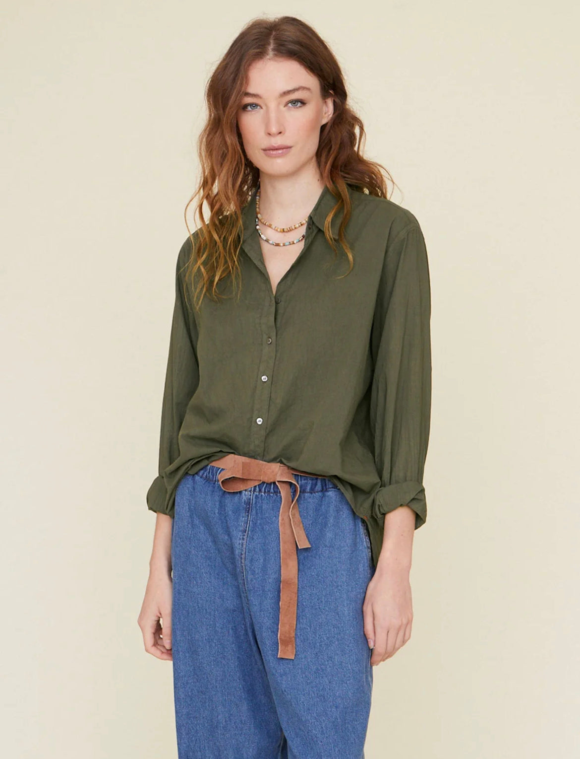 Beau shirt ash green