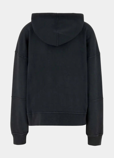 Men's white cotton sweatshirt with print on the back