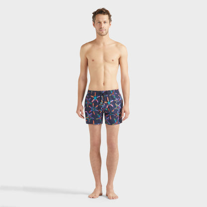 Men Stretch Short Swim Disco Stars