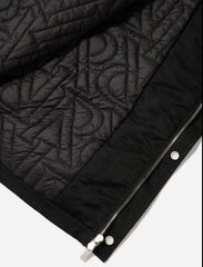 Heavy nylon smart jacket - jet black