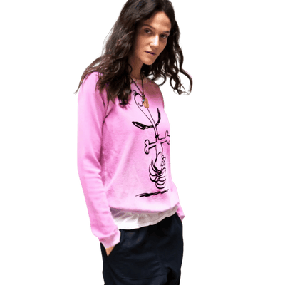 Basicgoodness Happy Dance Snoopy Raglan - Pinklight