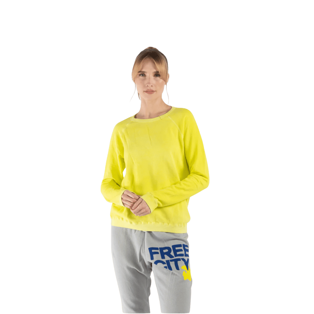 Free city lucky rabbits sweatshirt - yellow rabbit