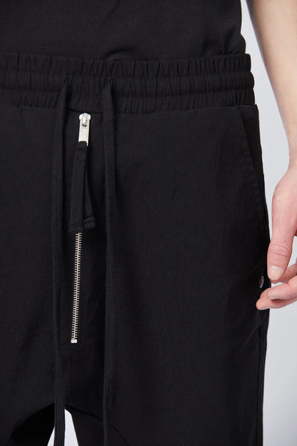 Zipper shorts - black