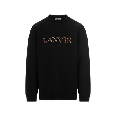 Curb Logo Embroidered Sweatshirt - Black