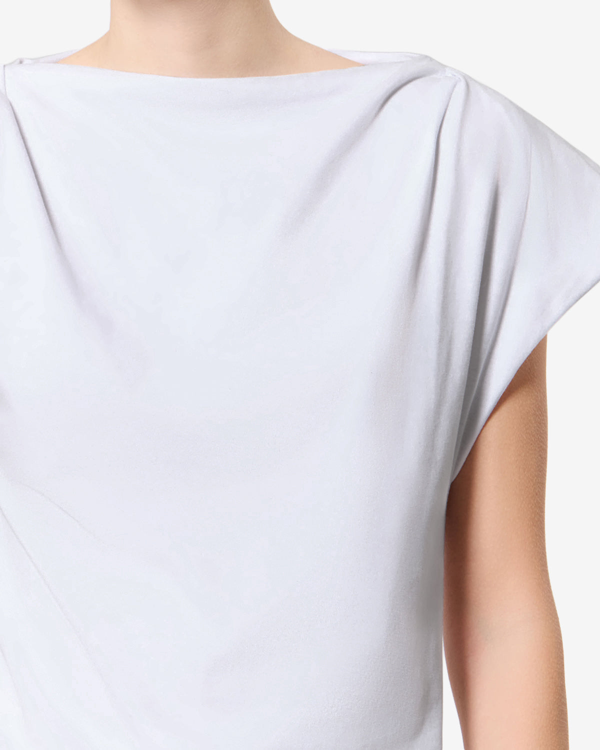 T-SHIRT SEBANI t-shirt asymétrique à manches courtes