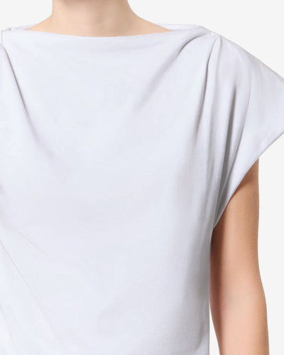 T-SHIRT SEBANI t-shirt asymétrique à manches courtes