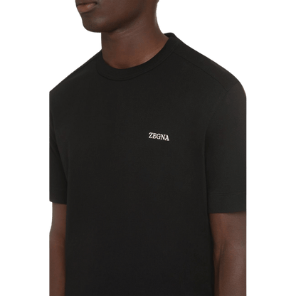 Mini Logo Print T Shirt - Black