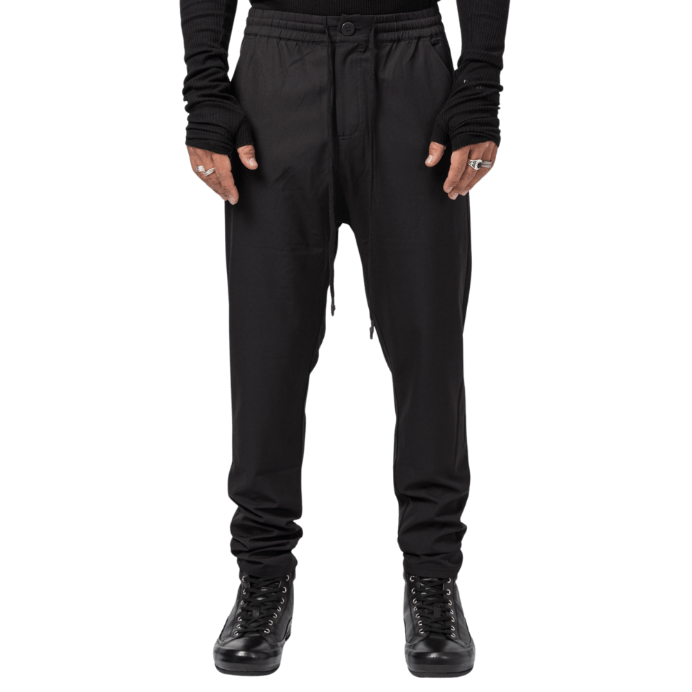 BLACK NYLON JOGGER