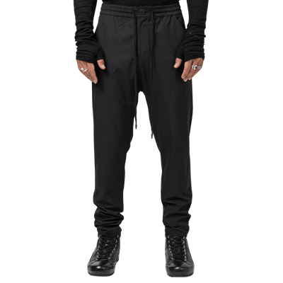 Black Nylon Jogger