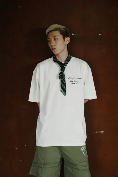 LAPIVIMA T-SHIRT - WHITE WITH LOGO