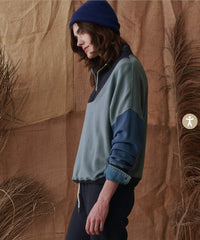 The Colorblock Trail Sweatshirt - indigo