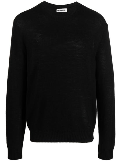 Crew neck wool jumper