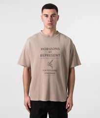 HORIZONS T shirt - washed taupe