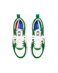 MENS THE COURT GREEN & WHITE SNEAKER