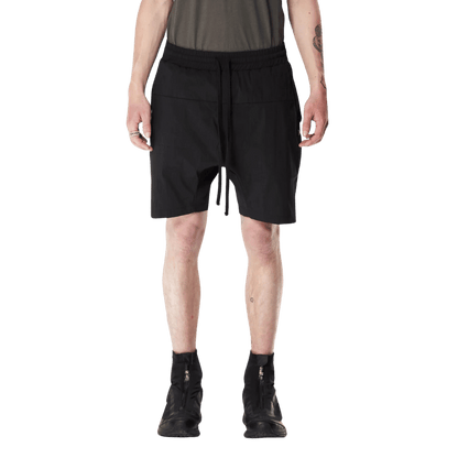 drop crotch shorts - black