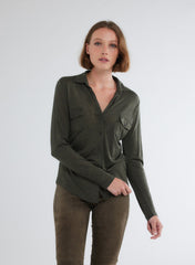 Long Sleeves Shirt in Lyocel - New wool