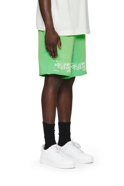 Glitch Green Sweatshorts