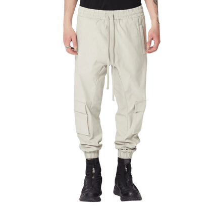 3d back pocket trousers - sand